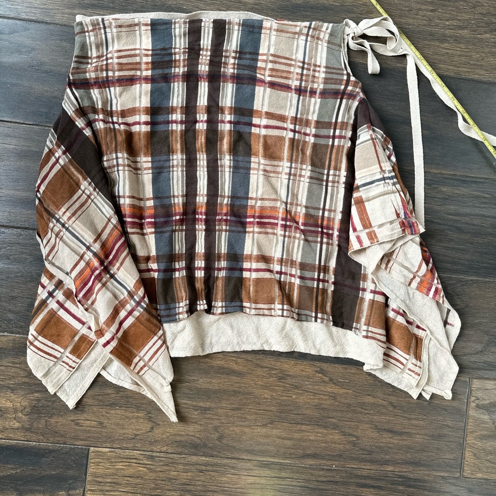 Stefanel Large Plaid Skirt